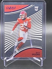 2022 Chronicles Clear Vision Skyy Moore CVR-21 Blue Parallel /99 RC Chiefs NM-MT