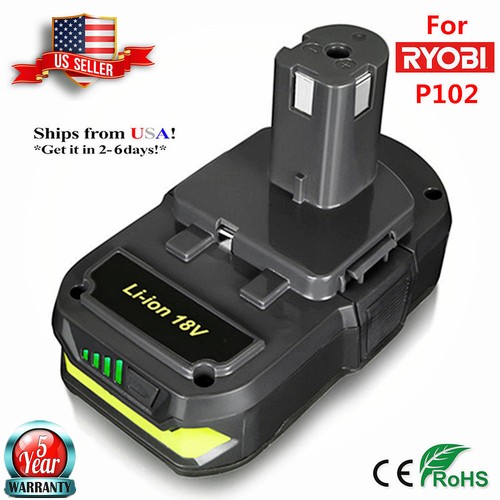 NEW 18V P102 For Ryobi One Plus P104 
