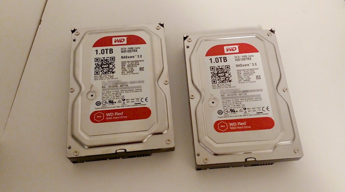 WD Red(WD10EFRX) HDD 1TB(1000GB 使用38時間) Hdd 1tb Hard Disk 