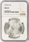 1879-S $1 Morgan Silver Dollar NGC MS63