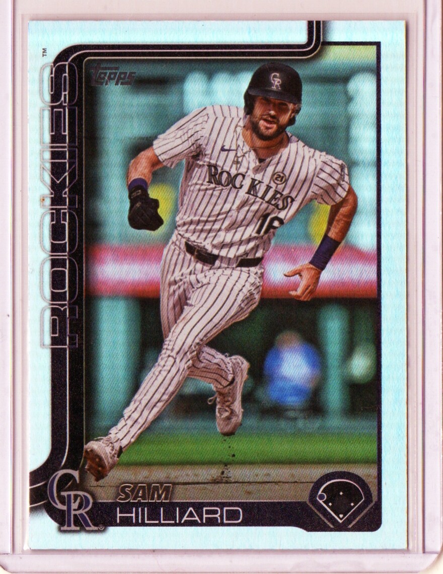 2025 Topps Series 2 Sam Hilliard #627 Rainbow Foil Parallel Card