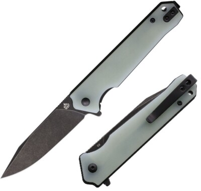 QSP Knife Mamba Linerlock Folding Knife 3.5'' D2 Tool Steel Blade G10 Handle
