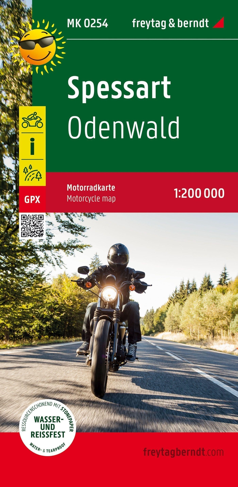 Thumbnail - Spessart, Motorradkarte 1:200.000, Freytag & Berndt | Freytag & Berndt