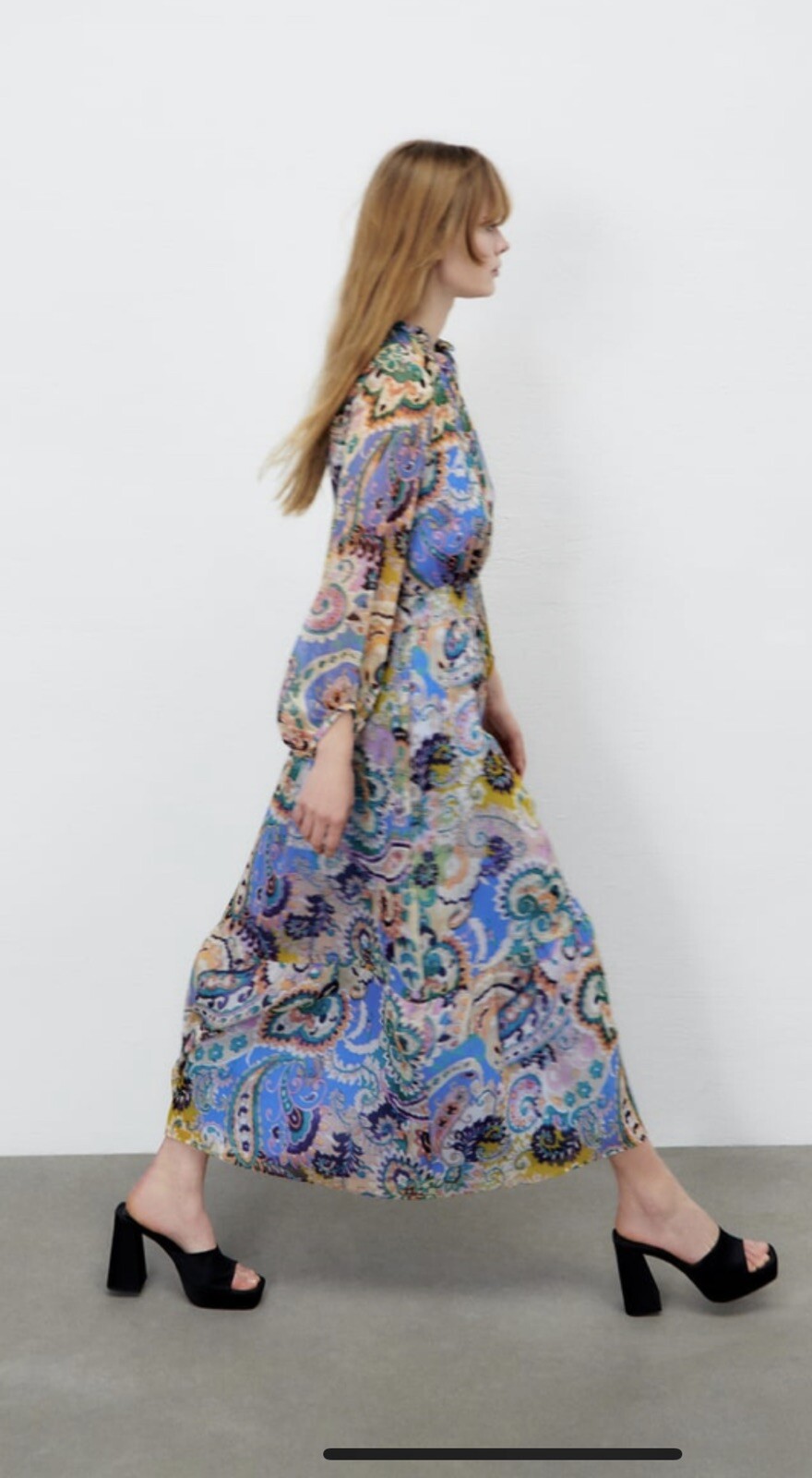 Zara Multicoloured Printed Midi Dress - Small BNWT, Sold Out image 5