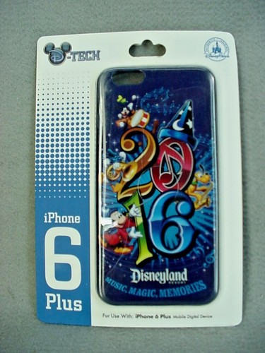 Disney Parks 2016 Mickey Mouse Disneyland Blue Cell Phone Case iPhone 6 Plus NEW