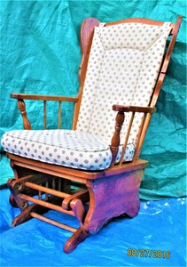 oak glider rocking chair