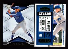 2 CARD LOT OF CHRONICLES TITANIUM CONTENDERS GREEN PETE ALONSO NEW YORK METS