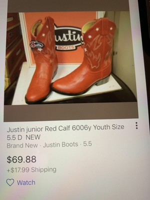 justin junior boots