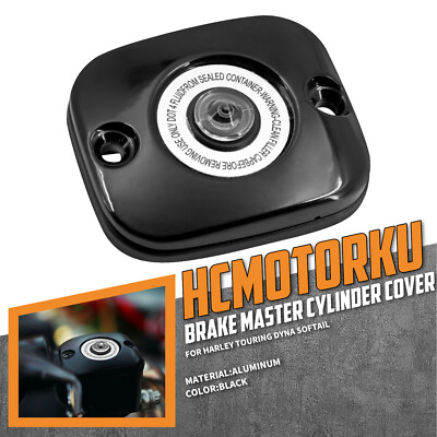 Front Brake Master Cylinder Black Cover Fits For Harley Dyna FXD Touring Glide