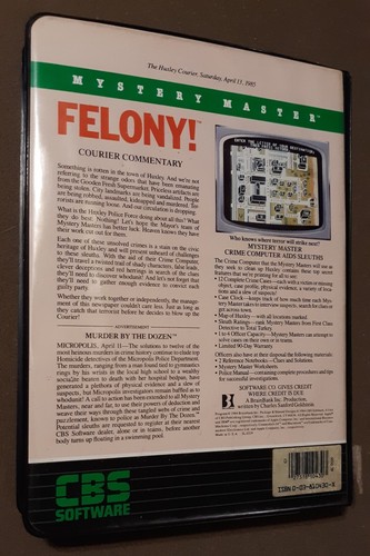 Felony von CBS Software für Apple II+,IIe, IIc, IIgs 1984 - Bild 3 von 3