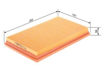 Bosch Luftfilter 1 457 433 533 Filtereinsatz FüR Corolla Toyota Liftback ZZE111_