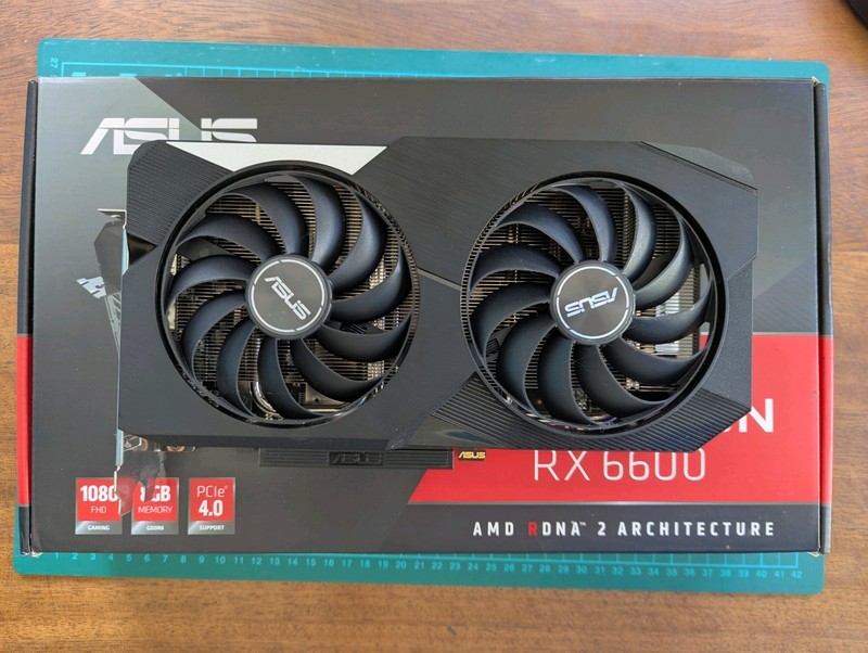 ASUS Dual Radeon RX 6600 8GB GDDR6 Graphics Card GPU. Boxed. Excellent Condition