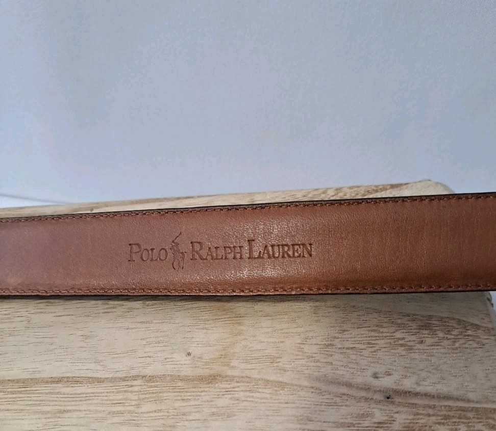 Polo Ralph Lauren Black Croc Embossed Genuine Leather Belt Mens 40/100 thumbnail 11