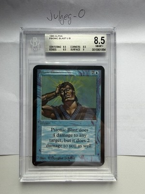 Magic: The Gathering Psionic Blast Limited Edition Alpha 1993 BGS 8.5Q+ NM-MT
