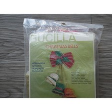 Vintage Christmas Bells Crochet Hanging Kit Bucilla 7881 Made in USA