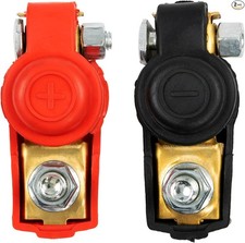 1 Pair Auto Car Battery Terminal Connector Quick Release Terminals Clamps Cap Cl