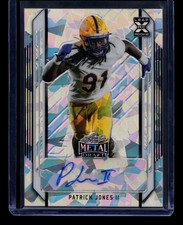 2021 Leaf Metal Draft #BA-PJ2 Patrick Jones II Autographs Crystals Silver #/50