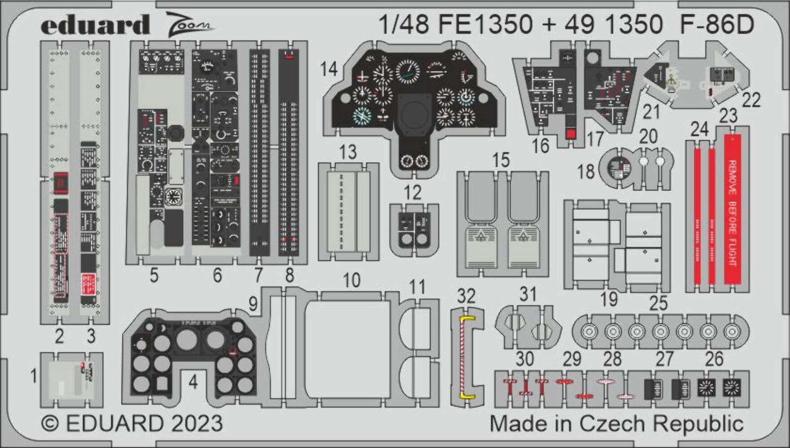 Eduard FE1350 1:48 F-86D Sabre to be used with Revell
