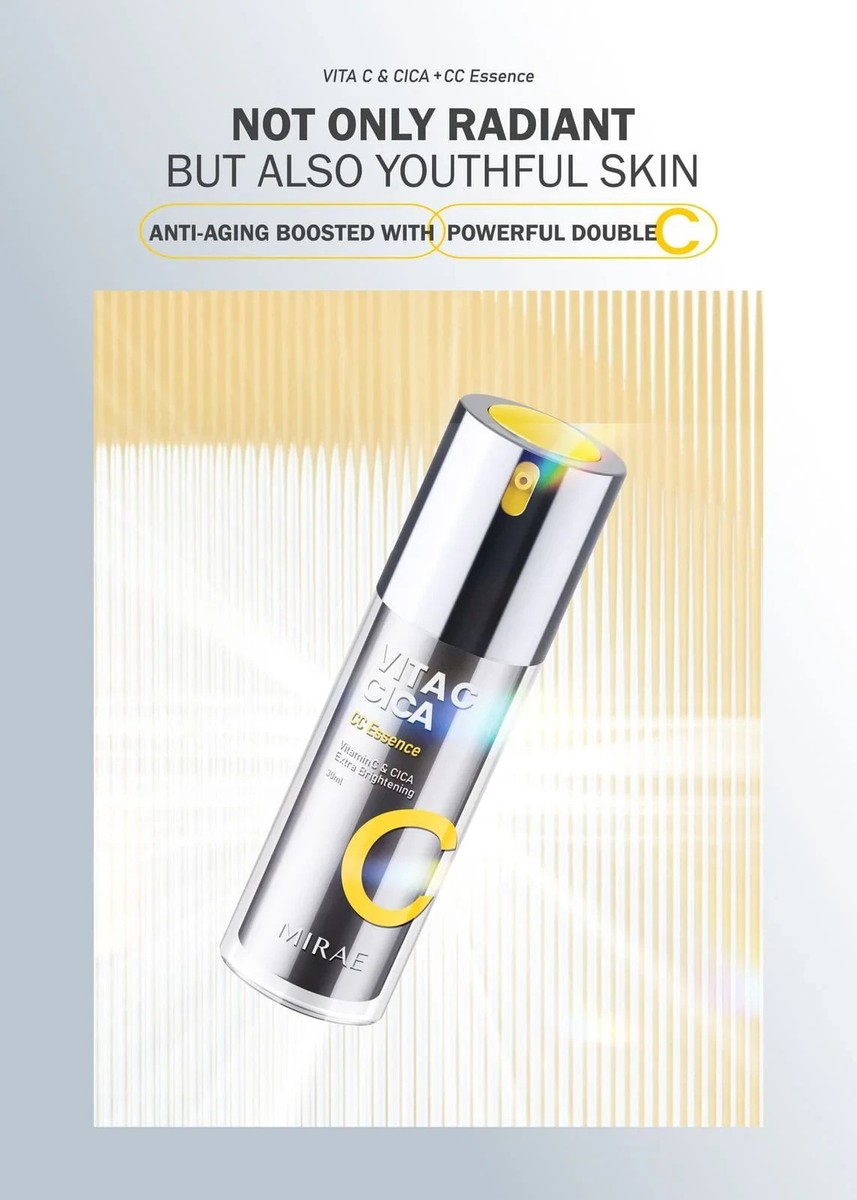 MIRAE] Vita C and Cica CC Essence Extra Brightening Essence 30ml