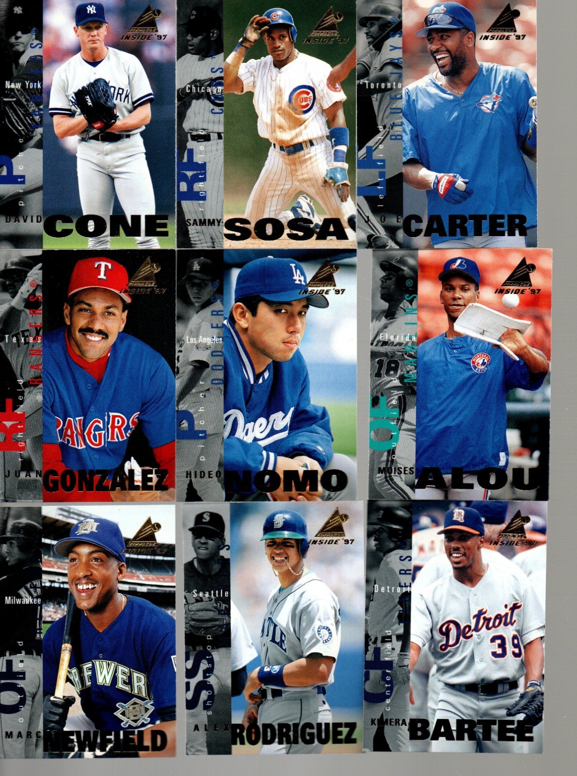 1997 Pinnacle Inside Complete Set 1 - 150  Baseball