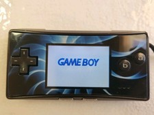 LOOK  OEM  FACEPLATE ONLY  Faceplate Blue Spark for Game Boy Micro  EXTRA