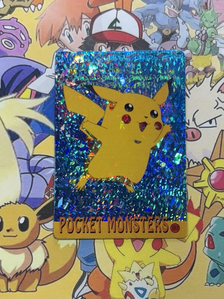 Pokemon Charizard Vintage Pocket Monsters Vending HOLO Prism Sticker 99 Nintendo - Imagem 2 de 3
