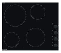 Hotpoint HR 620 R H 60cm 4 Zone Ceramic Hob - Black