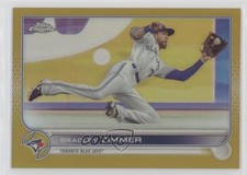 2022 Topps Chrome Update Gold Refractor 28/50 Bradley Zimmer #USC170 14t3