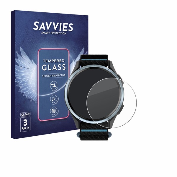 3X Savvies Schutzglas FüR Garmin Approach J1 Echt Glas Panzer Display 9H-image
