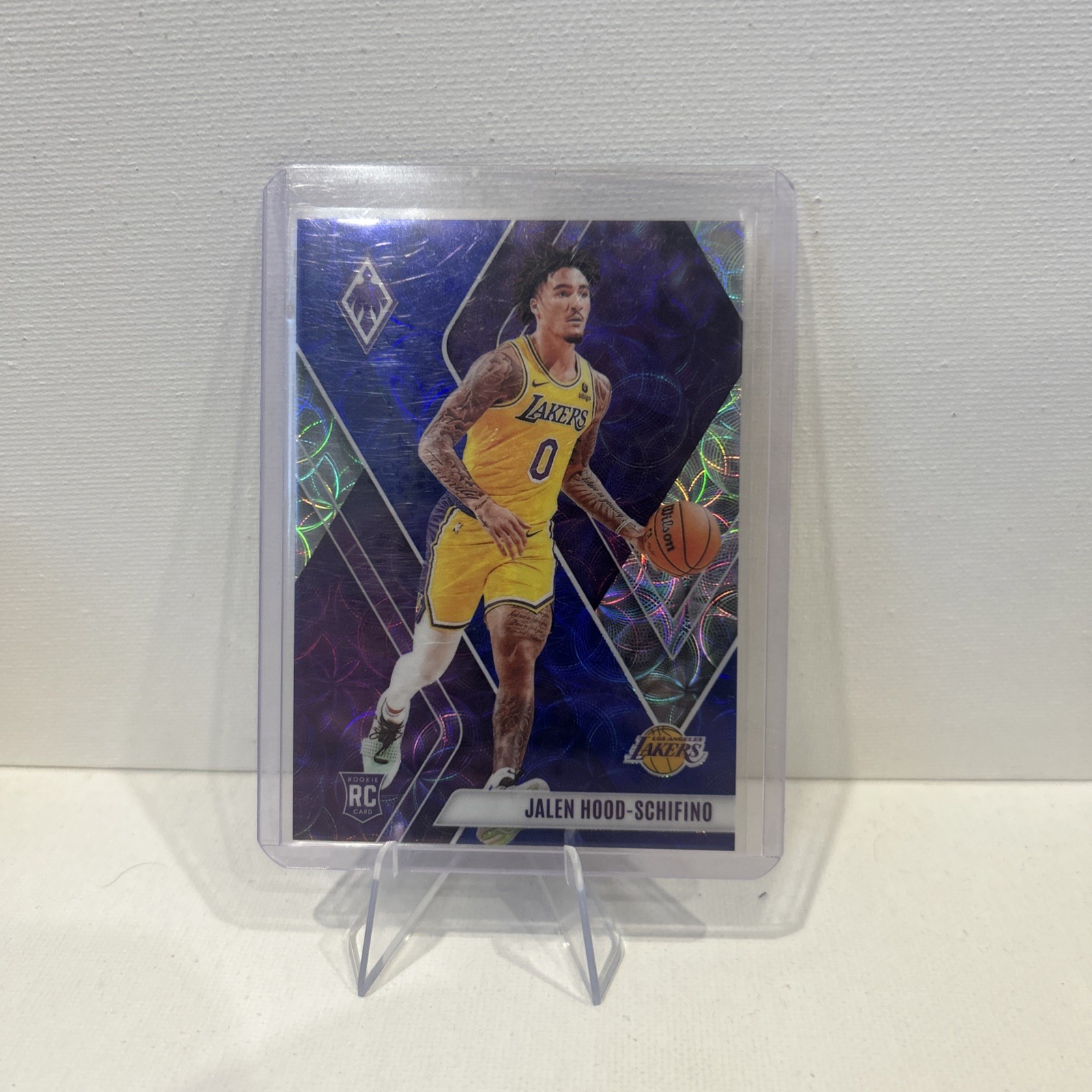 2023-24 Panini Phoenix #260 Jalen Hood-Schifino RC Refractor 35/35 BOOKEND