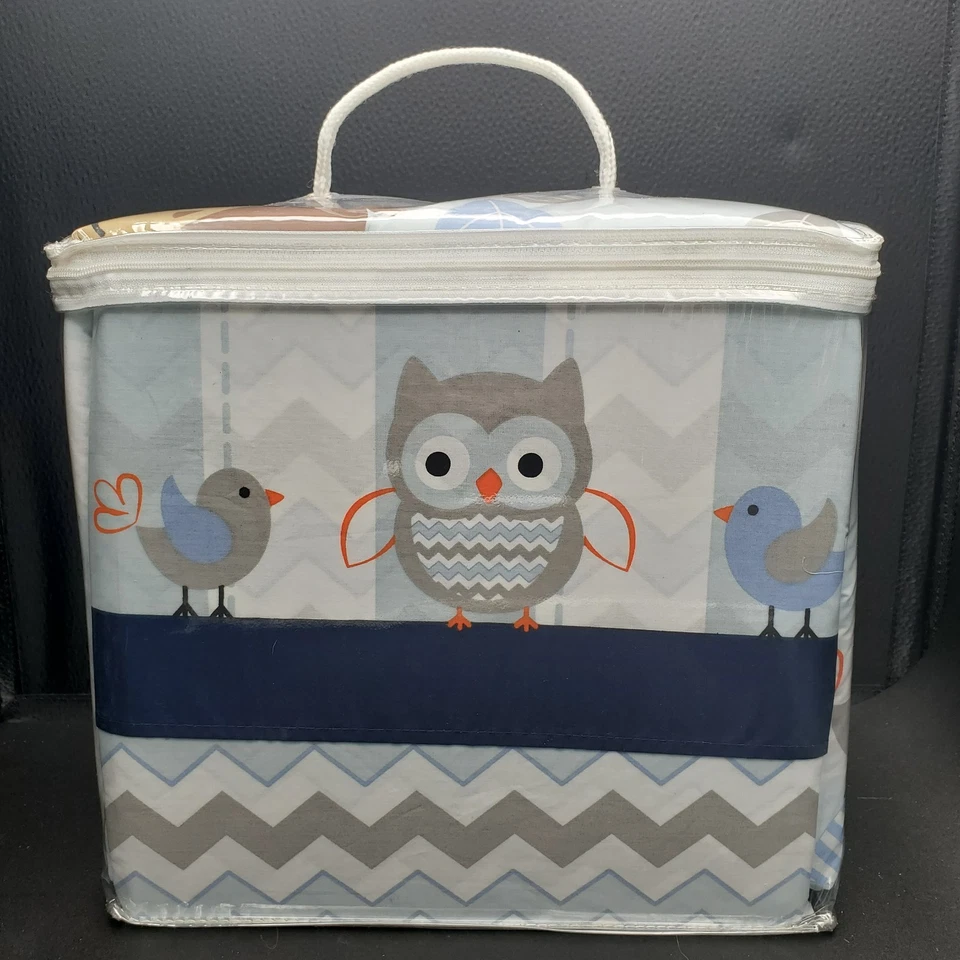 Juego de ropa de cama de cuna de bebé de 3 piezas Lambs & Ivy cosquillas mono selva NUEVO Foto 4 de 4