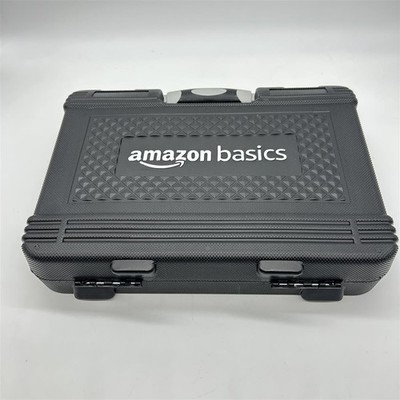 Amazon Basics - Werkzeug-Set für den Haushalt, 65 Teile, Schwarz,grau