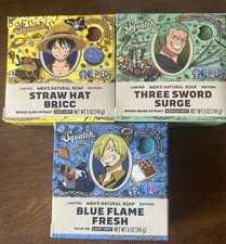 Dr Squatch Straw Hat Bricc, Three Sword Surge Blue Flame Fresh,Men s Soap 3pk