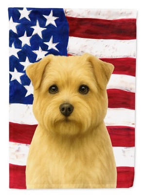 Caroline's Treasures Wheaten Norfolk Terrier American Garden Flag WDK6383GF