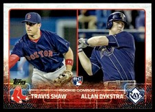 2015 Topps Update Travis Shaw/Allan Dykstra Rookie Boston Red Sox/Tampa Bay Rays