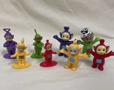 Lot of 8 Vintage 90s Teletubbies PVC Figure Toy Figurines