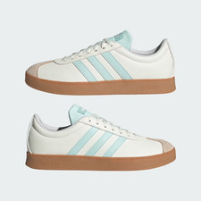 Adidas VL Court base Women's Sneakers JI1767 Shoes White Turquoise Size 5.5 NEW
