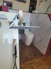 Shower Valve Set 2 Way Valve Inc Fixed Head And Handshower -square