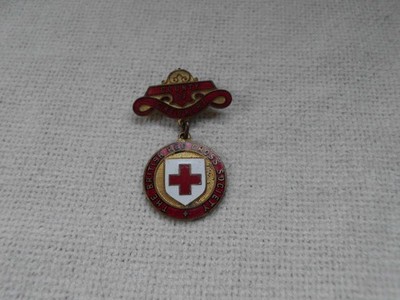 RED CROSS SOCIETY EMAILLE MEDAILLE COUNTY CHESHIRE ~ A. SMITH NAME