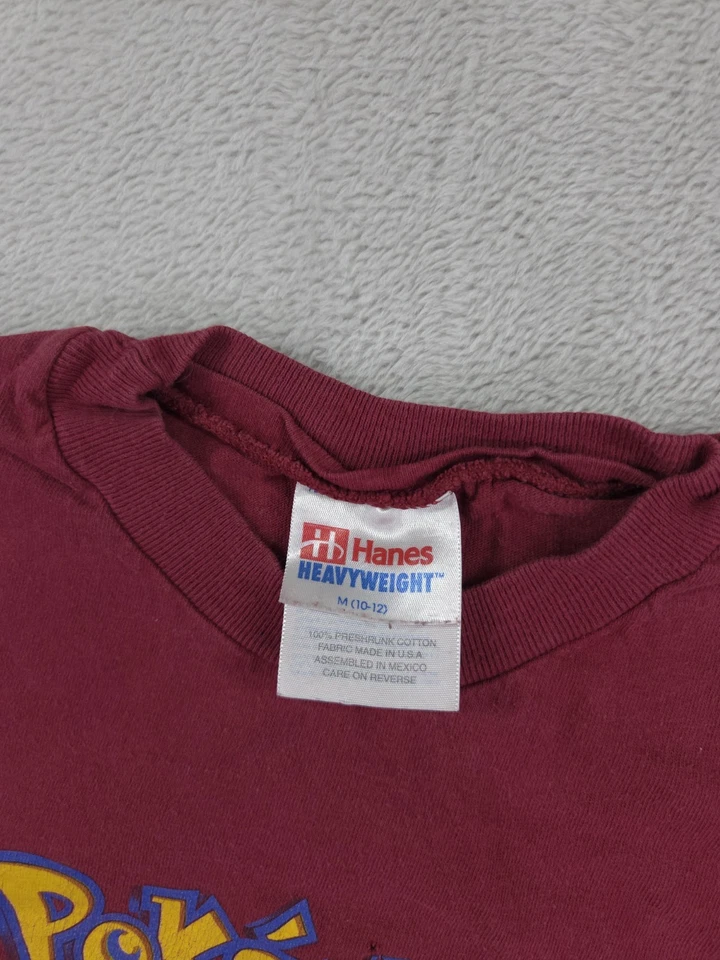 Vintage Pokemon T Shirt Boys Medium Ash Pikachu Misty Brock - Image 4 of 4