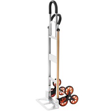 Folding Stair Climber Cart: 330lb Capacity, Aluminum Frame, Telescoping Handle
