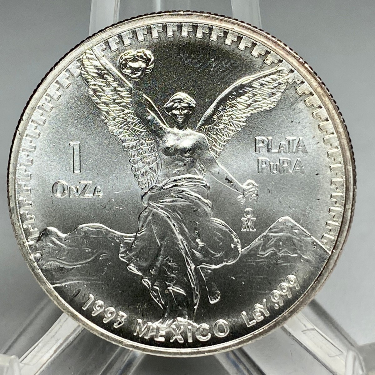 1993 Mexico Libertad 1 Oz .999 Fine Silver Coin, Libertad Gordita