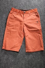 Volcom Youth Frickin Chino Shorts Boys Pink/Peach Straight Beach Size 24/8