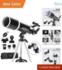Telescope for Adults Kids 80mm Aperture 600mm Focal Length Fully Multi-Coated