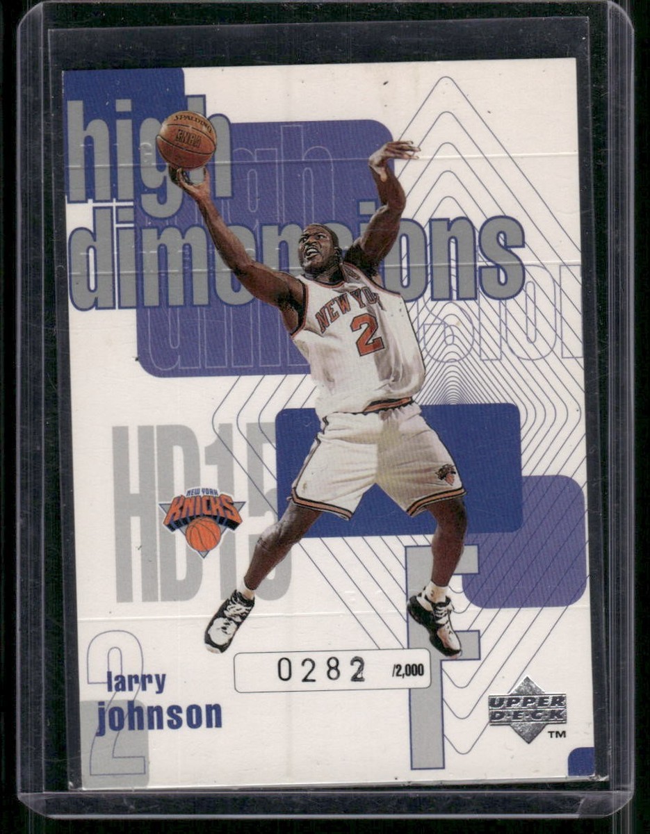 Larry Johnson 1997-98 Upper Deck High Dimensions #D /2000 New York
