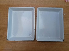 Vintage White Enamel Photo Developing Tray 10 1/4 x 8 1/4