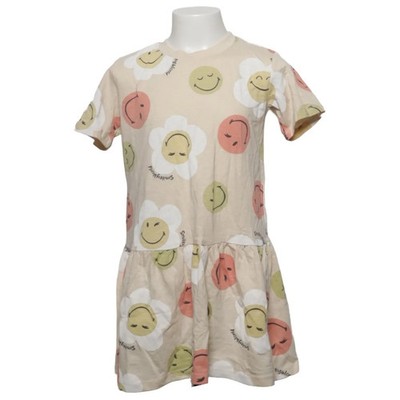 SmileyWorld x H&M, Kleid, Größe: 110/116, Beige/Mehrfarbig, Baumwolle #jYC
