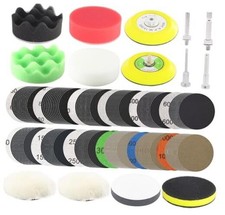 134Pcs Sandpaper 3Inch Sanding Disc Drill Polishing Kit, Wet Sanding Paper