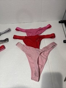 Victoria's Secret Thong Size Large Lot Of 6 Amazing Comfortable