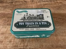 Toy Train In A Tin Express Works Battery Operated Track Railway Locomotive